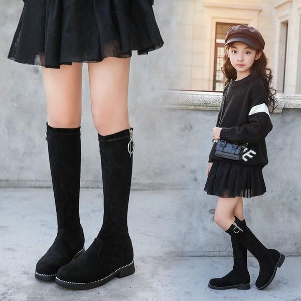 new black girls fashion performance dance high boots party shoes children baby toddler square heel kids student breathable 03, Black;grey
new black girls fashion performance dance high boots party shoes children baby toddler square heel kids student breathable 03, Black;grey
