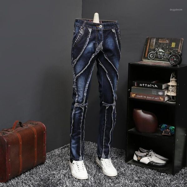 men's jeans 2021 autumn male personality self-cultivation directly canister long pants tide brand designer erkek jean pantolon1, Blue
men's jeans 2021 autumn male personality self-cultivation directly canister long pants tide brand designer erkek jean pantolon1, Blue