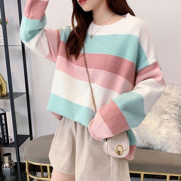 women autumn knitted loose pullovers long sleeve o-neck plus size female pull jumper sweaters ladies fall sweater pull1, White;black
women autumn knitted loose pullovers long sleeve o-neck plus size female pull jumper sweaters ladies fall sweater pull1, White;black