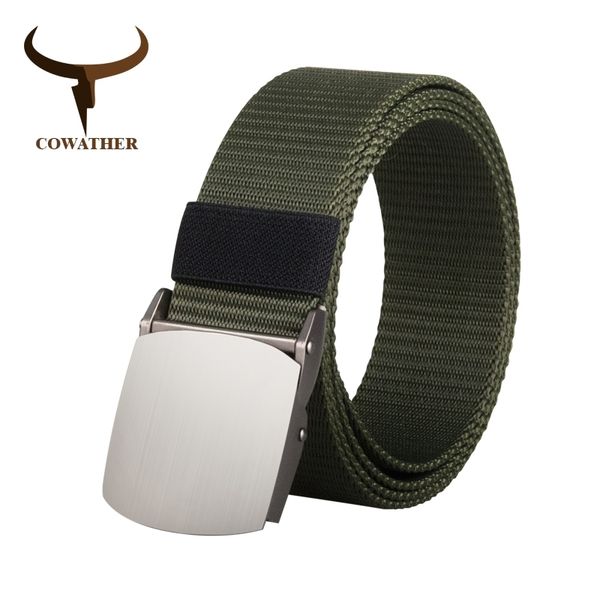 cowather nylon men belt military outdoor tactical belts for men male jeans strap luxury casual male waistband 110 130 150 170cm y200520, Black;brown
cowather nylon men belt military outdoor tactical belts for men male jeans strap luxury casual male waistband 110 130 150 170cm y200520, Black;brown