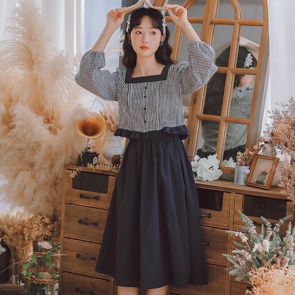 zbqm8 women's suit shirt 2020 autumn new long-sleeved student plaid age-reducing tnwyv elastic skirt two-piece set 3623 shirt, Gray
zbqm8 women's suit shirt 2020 autumn new long-sleeved student plaid age-reducing tnwyv elastic skirt two-piece set 3623 shirt, Gray