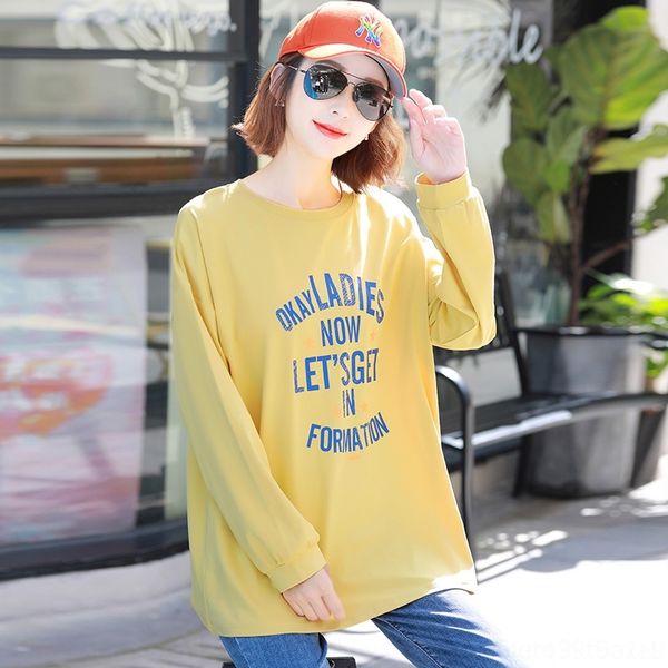 cpvh5 cotton long sleeve t-shirt women's autumn 2020 crew t-shirt large korean printed letter coat neck casual bottom yt4bw, White
cpvh5 cotton long sleeve t-shirt women's autumn 2020 crew t-shirt large korean printed letter coat neck casual bottom yt4bw, White