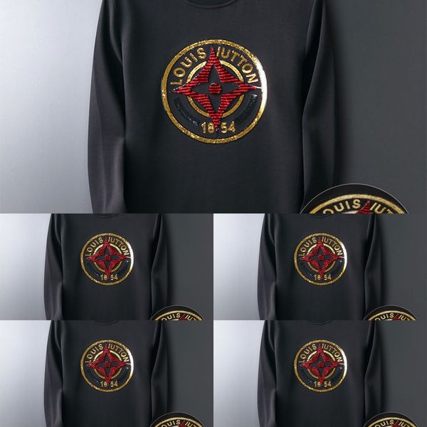 vlmva trendy 2020 autumn new sweater trendy pulloverembroidered pullovermen's sequins embroidered round neck pullover base shirt men�, Black
vlmva trendy 2020 autumn new sweater trendy pulloverembroidered pullovermen's sequins embroidered round neck pullover base shirt men�, Black