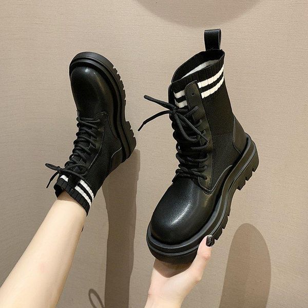 med heel boots women's low shoes round toe luxury designer lace up ankle fashion autumn ladies flat rubber stockings solid, Black
med heel boots women's low shoes round toe luxury designer lace up ankle fashion autumn ladies flat rubber stockings solid, Black