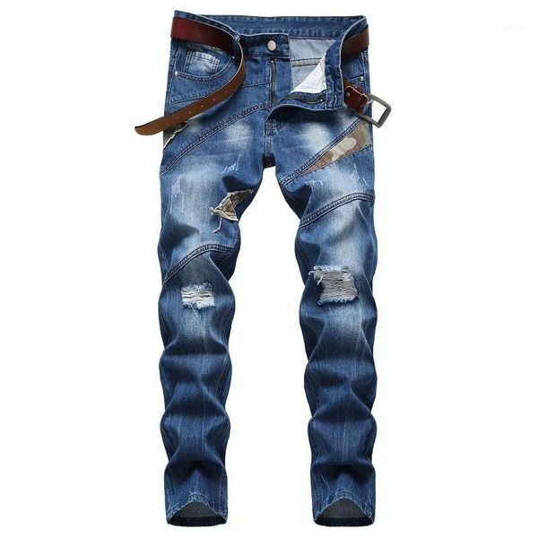 plus size 40 42 blue camouflage patchwork jeans 2020 new men's regular fit jeans fashion designer ripped streetwear1
plus size 40 42 blue camouflage patchwork jeans 2020 new men's regular fit jeans fashion designer ripped streetwear1