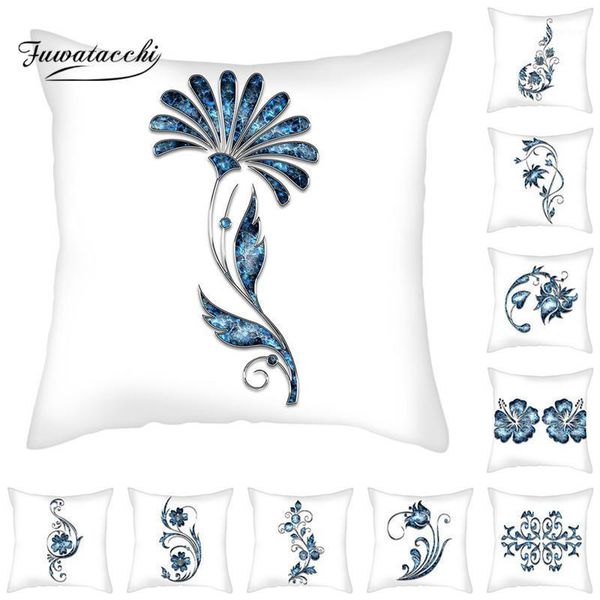 cushion/decorative pillow fuwatacchi dark blue floral printed cushion cover flower po decorative pillowcase for home decor sofa seat couch c
cushion/decorative pillow fuwatacchi dark blue floral printed cushion cover flower po decorative pillowcase for home decor sofa seat couch c