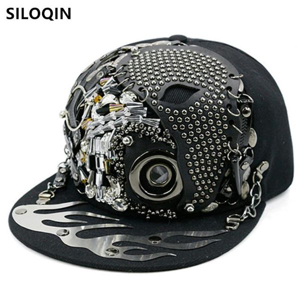 ball caps siloqin novelty skull rivet headdress decorated lovers hat personality hip hop for men women punk style trend flat brim cap, Blue;gray
ball caps siloqin novelty skull rivet headdress decorated lovers hat personality hip hop for men women punk style trend flat brim cap, Blue;gray