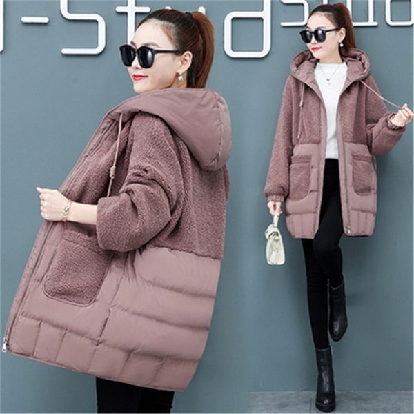 2020 women's down fashion plus size warm hooded coat lady cotton parka long jaqueta winter jacket g442x1016, Black;brown
2020 women's down fashion plus size warm hooded coat lady cotton parka long jaqueta winter jacket g442x1016, Black;brown