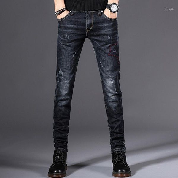 2020 new high-quality casual slim men jeans elastic male pencil pants slim jeans many choices student young1, Blue
2020 new high-quality casual slim men jeans elastic male pencil pants slim jeans many choices student young1, Blue