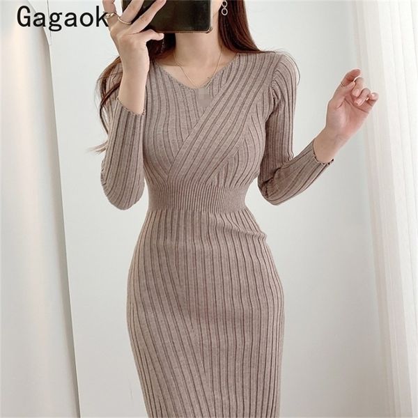 gagaok knitted dresses women spring autumn new v-neck sheath office lady solid midi dress korean chic simple vestidos 220310, Black;gray
gagaok knitted dresses women spring autumn new v-neck sheath office lady solid midi dress korean chic simple vestidos 220310, Black;gray