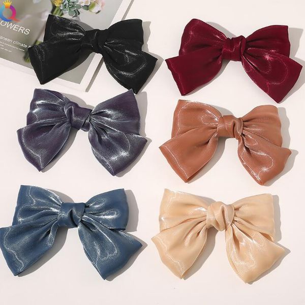 2021 europe and america cute girls charm bowknot hair clip hair fashion big bowknot hairpin accessories women temperament gauze spring clip, Golden;silver
2021 europe and america cute girls charm bowknot hair clip hair fashion big bowknot hairpin accessories women temperament gauze spring clip, Golden;silver