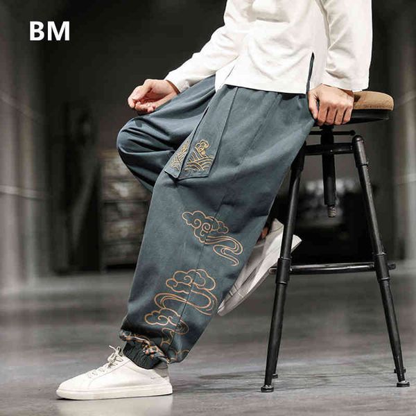 chinese style retro auspicious clouds print pants men clothing autumn fashion clothes loose casual plus size harem 0214, Black
chinese style retro auspicious clouds print pants men clothing autumn fashion clothes loose casual plus size harem 0214, Black