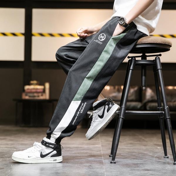 men's pants trend harem mens 2021 spring autumn casual nine points pant fashion color matching trousers men loose sweatpants, Black
men's pants trend harem mens 2021 spring autumn casual nine points pant fashion color matching trousers men loose sweatpants, Black