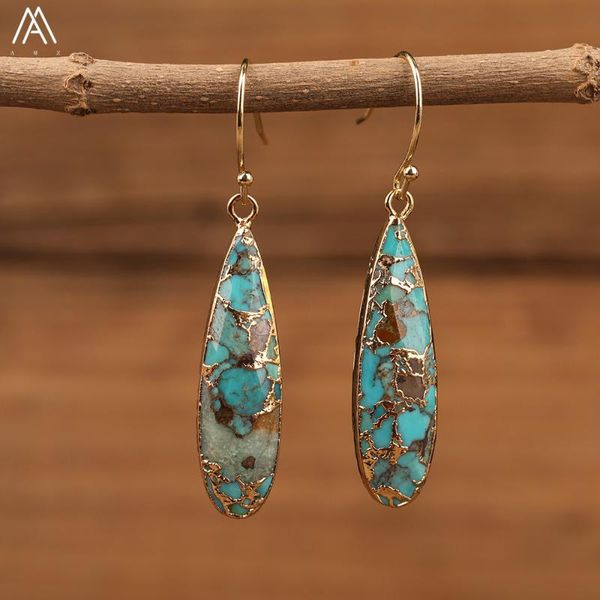 natural stone earrings for women waterdrop gold line turquoises dangle earring elegant drop earrings jewelry gifts dropshipping, Silver
natural stone earrings for women waterdrop gold line turquoises dangle earring elegant drop earrings jewelry gifts dropshipping, Silver