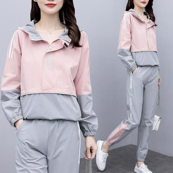 women's tracksuits autumn women warm stripe two piece set hooded and pant casual metching outfit large plus size slim sport suit track, Gray
women's tracksuits autumn women warm stripe two piece set hooded and pant casual metching outfit large plus size slim sport suit track, Gray