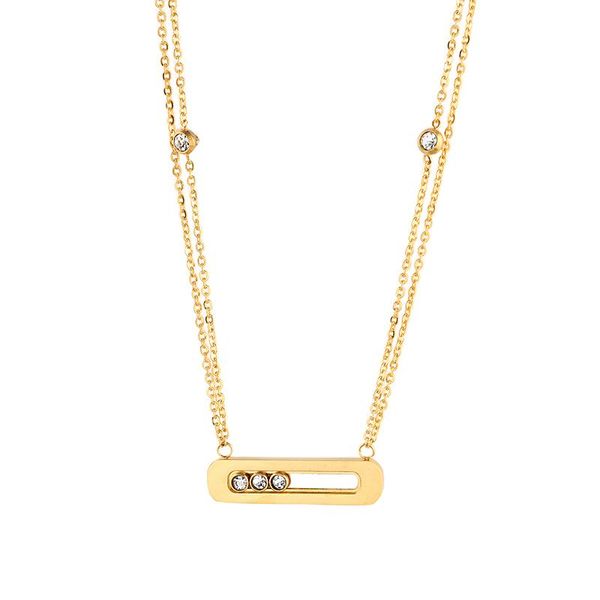 stainless steel women charming chain necklace rose gold color 45cm length cz rhinestones necklaces girl jewellery, Silver
stainless steel women charming chain necklace rose gold color 45cm length cz rhinestones necklaces girl jewellery, Silver