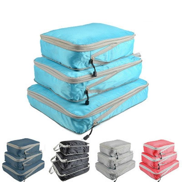 3 pcs travel storage bag set for clothes tidy organizer wardrobe suitcase pouch travel organizer bag case shoes packing cube bag y200714, Blue;pink
3 pcs travel storage bag set for clothes tidy organizer wardrobe suitcase pouch travel organizer bag case shoes packing cube bag y200714, Blue;pink