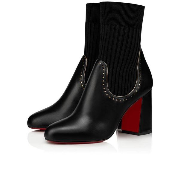 winter casual style blended fabrics leather heels red bottom ankle boots high heels booty round toe black leather lady booties
winter casual style blended fabrics leather heels red bottom ankle boots high heels booty round toe black leather lady booties