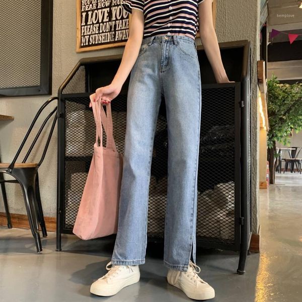 women high waist jeans loose straight pants lady office denim trousers vintage harajuku streetwear quality clothes pants female1, Blue
women high waist jeans loose straight pants lady office denim trousers vintage harajuku streetwear quality clothes pants female1, Blue