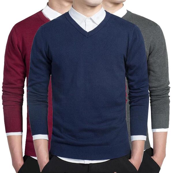 men's sweaters nice solid cotton sweater men long sleeve pullovers outwear man v neck loose fit knitting clothing 8 colors, White;black
men's sweaters nice solid cotton sweater men long sleeve pullovers outwear man v neck loose fit knitting clothing 8 colors, White;black