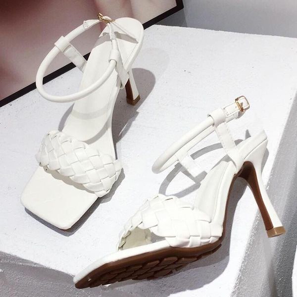 2021 summer fashion women pencil high heels sandals white ankle strap sandals square toe rope valentine shoes big size, Black
2021 summer fashion women pencil high heels sandals white ankle strap sandals square toe rope valentine shoes big size, Black