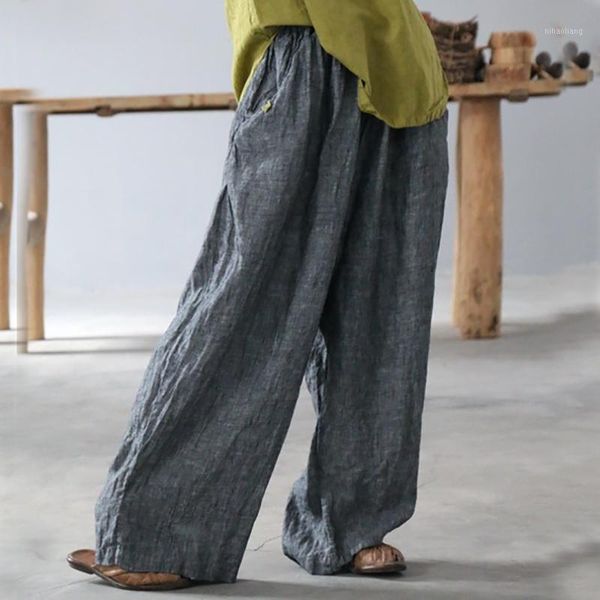 women's pants & capris women plus size linen vintage elastic waist ladies flax loose trousers female retro maxt 2021 autumn spring1, Black;white
women's pants & capris women plus size linen vintage elastic waist ladies flax loose trousers female retro maxt 2021 autumn spring1, Black;white