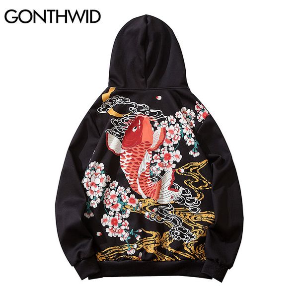thin hoodie sweatshirts streetwear men hip hop casual harajuku carp fish koi cherry blossoms print pullover hooded, Black
thin hoodie sweatshirts streetwear men hip hop casual harajuku carp fish koi cherry blossoms print pullover hooded, Black