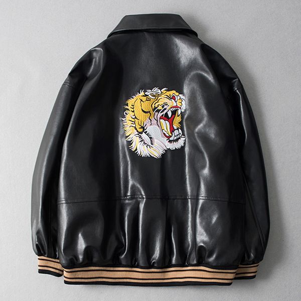 2021 new deluxe rib sleeve embroidered tiger leather plutonium high jackets abstracted digital jacket # c36 ae07, Black;brown
2021 new deluxe rib sleeve embroidered tiger leather plutonium high jackets abstracted digital jacket # c36 ae07, Black;brown