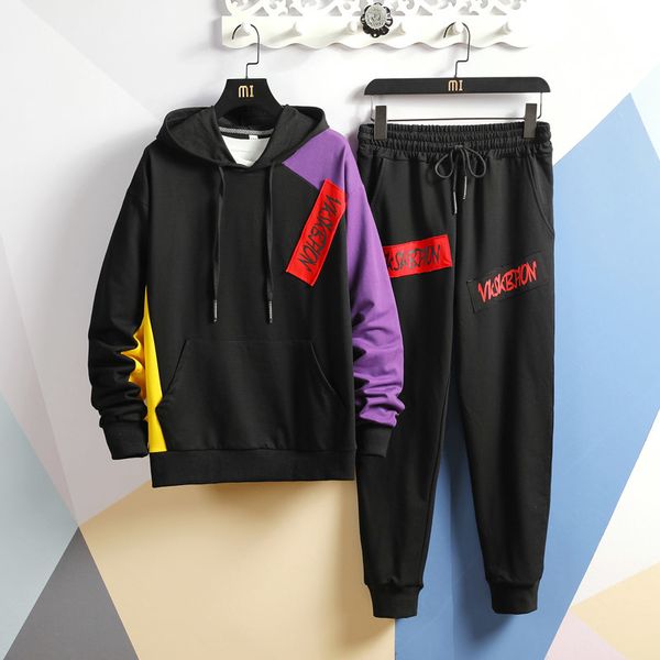2021 new autumn spring sports training for men ensemble hoodies + sweatpants sport track gmvx, Black
2021 new autumn spring sports training for men ensemble hoodies + sweatpants sport track gmvx, Black