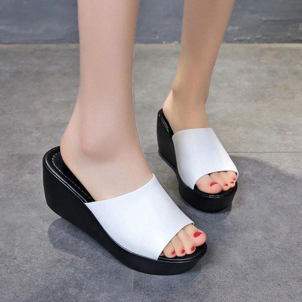 women summer open toe wedge slippers ladies pu leather fashion platform woman sandal shoes female casual beach slipper 2020 new #oo4j, Black
women summer open toe wedge slippers ladies pu leather fashion platform woman sandal shoes female casual beach slipper 2020 new #oo4j, Black