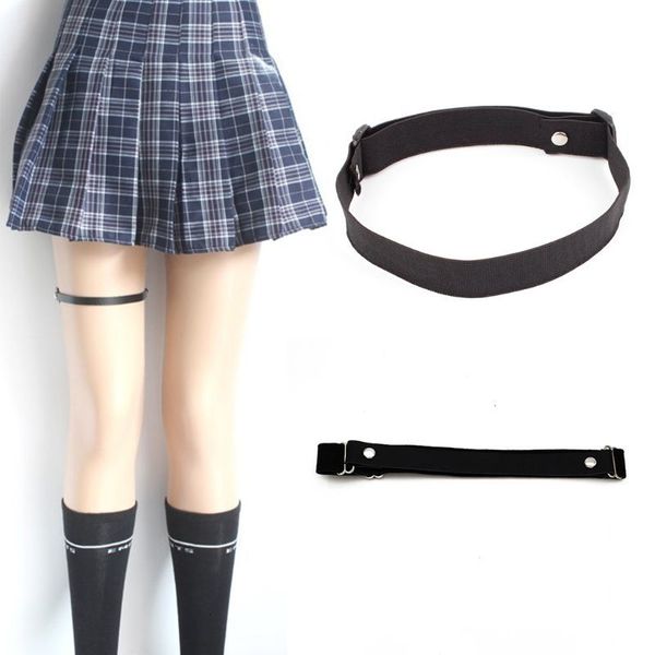 women girls black elastic leg garter belts adjustable punk harajuku harness stretchy thigh ring japanese student cosplay costume, Black;white 
women girls black elastic leg garter belts adjustable punk harajuku harness stretchy thigh ring japanese student cosplay costume, Black;white