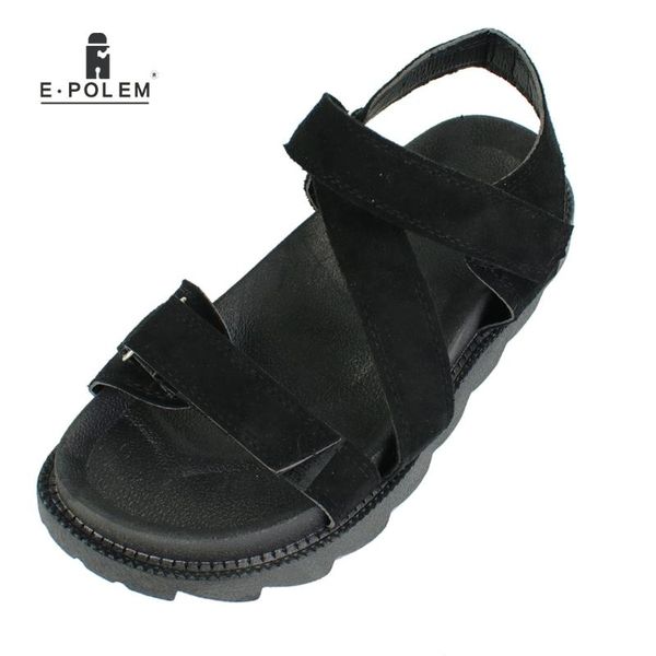 summer new fashion women's sandals platform shoes casual outside wearing strips shoes, Black