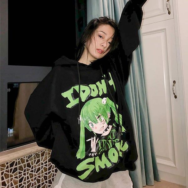 loose sweatshirt cartoon cute sleeve casual women autumn female long ladies japan kawaii funny high street hoodies lfpci, Black
loose sweatshirt cartoon cute sleeve casual women autumn female long ladies japan kawaii funny high street hoodies lfpci, Black