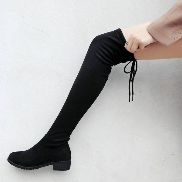 boots women elastic flock slim fit long over the knee black shoes autumn winter comfort low square
boots women elastic flock slim fit long over the knee black shoes autumn winter comfort low square