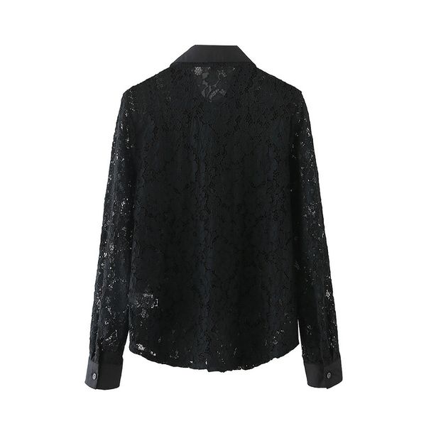 2021 new shirts and blouses long sleeve spring ladies high street black lace hollow out for women x2l0, Black;brown
2021 new shirts and blouses long sleeve spring ladies high street black lace hollow out for women x2l0, Black;brown