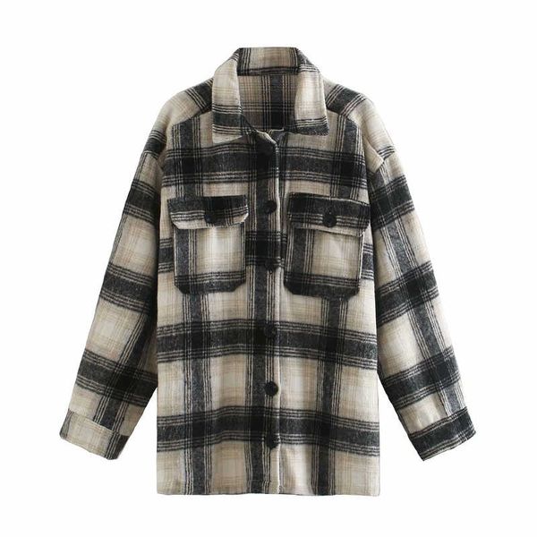 spring autumn 2020 new large plaid thickening casual women's coat jacket fashion youth chic jackets, Black
spring autumn 2020 new large plaid thickening casual women's coat jacket fashion youth chic jackets, Black