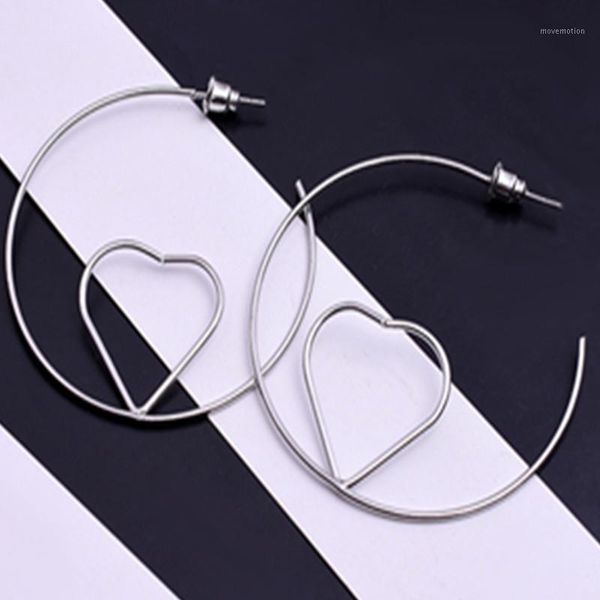 yunkingdom simple round heart silver/gold fashion hoop earrings for women statement jewelry1, Golden
yunkingdom simple round heart silver/gold fashion hoop earrings for women statement jewelry1, Golden
