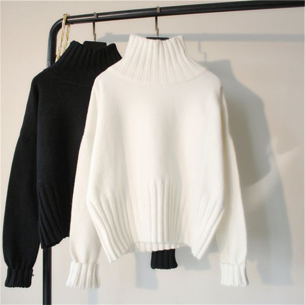 all/winter 2020 korean version of the new half-turtleneck sweater long-sleeved pure white knitted short-style female fashion, White;black
all/winter 2020 korean version of the new half-turtleneck sweater long-sleeved pure white knitted short-style female fashion, White;black