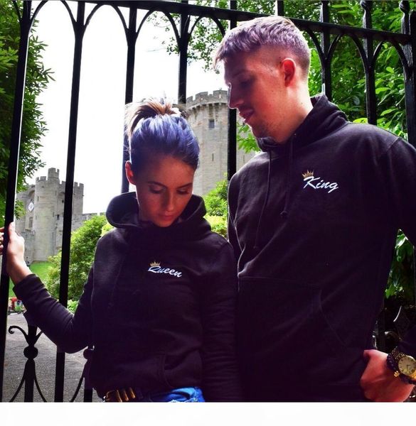 2018 autumn matching couple casual tracksuits women men king queen print hooded hoodies and pants suits lover christmas giftsmx190929, White
2018 autumn matching couple casual tracksuits women men king queen print hooded hoodies and pants suits lover christmas giftsmx190929, White
