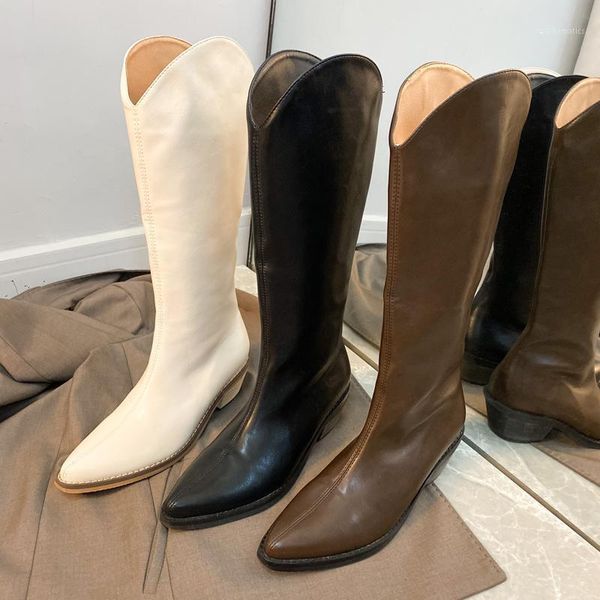 women lady black brown poined toes zipper square heel high heels shoes western long boots over knee boots pumps1
women lady black brown poined toes zipper square heel high heels shoes western long boots over knee boots pumps1