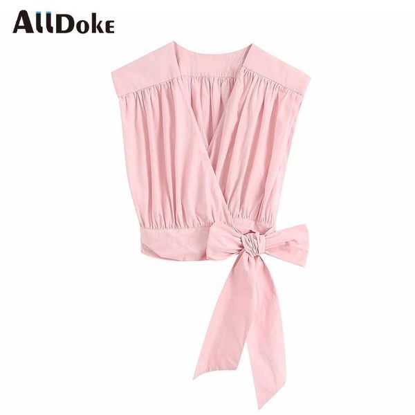 women's blouses & shirts alldoke pink deep v neck blouse women summer sleeveless elegant bow crop shirt streetwear ladies blusas, White
women's blouses & shirts alldoke pink deep v neck blouse women summer sleeveless elegant bow crop shirt streetwear ladies blusas, White
