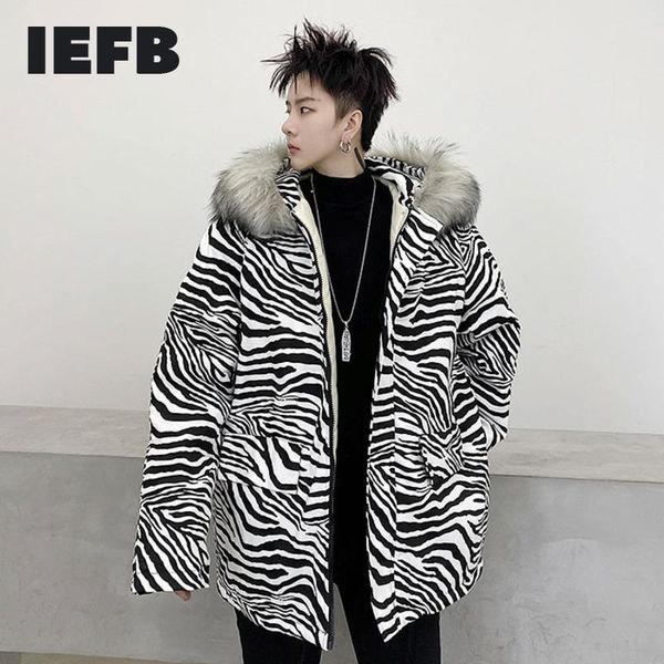 men's down & parkas iefb winter oversized coat for men fashion thick clothes zebra print loose cotton padded jackets with fur collar 44, Black
men's down & parkas iefb winter oversized coat for men fashion thick clothes zebra print loose cotton padded jackets with fur collar 44, Black