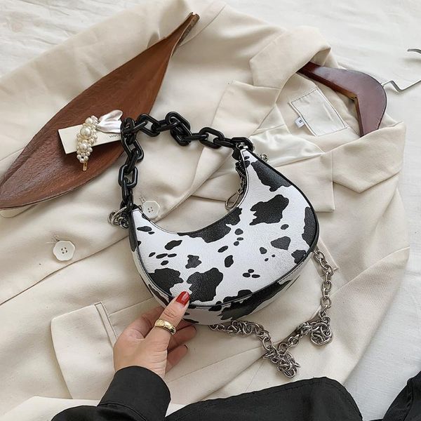 women thick chain shoulder handbags youth ladies simple versatile bag fashion crescent shaped pu messenger bag
women thick chain shoulder handbags youth ladies simple versatile bag fashion crescent shaped pu messenger bag