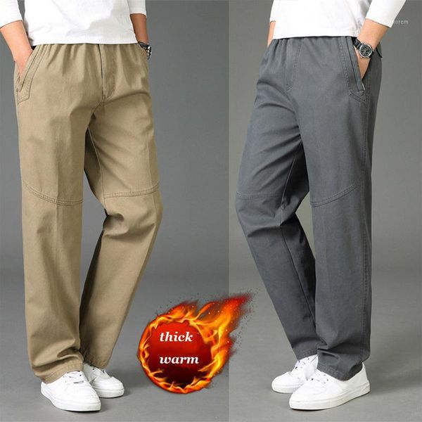 men's pants autumn winter men's casual thickened cotton washed middle-aged elderly trousers male father's high waist loose st, Black
men's pants autumn winter men's casual thickened cotton washed middle-aged elderly trousers male father's high waist loose st, Black