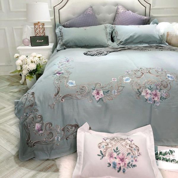 american style luxury pastoral flower embroidery egyptian cotton bedding set green pink duvet cover bed sheet/linen pillowcases1
american style luxury pastoral flower embroidery egyptian cotton bedding set green pink duvet cover bed sheet/linen pillowcases1