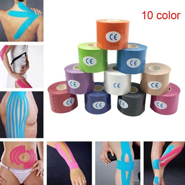 5m Sports Elastic Kinesiology Tape Roll Physio Muscle Strain Support Tool Ed-shipping