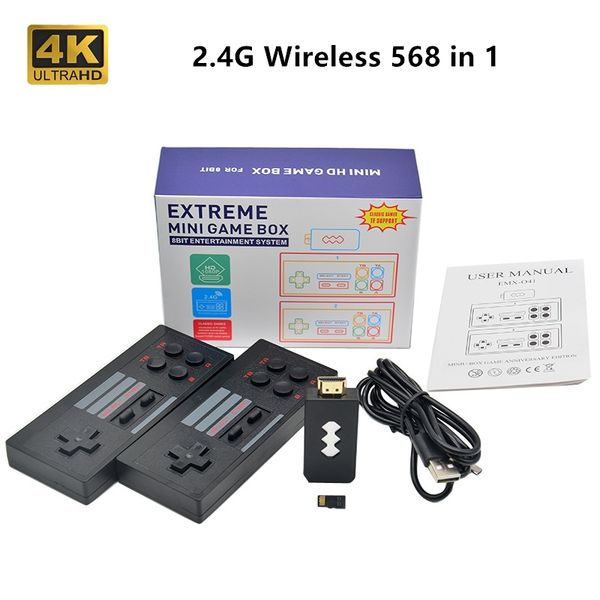 2020 4k hd video game player wireless 2.4g handheld game joystick 568 classic games mini retro console wireless controller
2020 4k hd video game player wireless 2.4g handheld game joystick 568 classic games mini retro console wireless controller