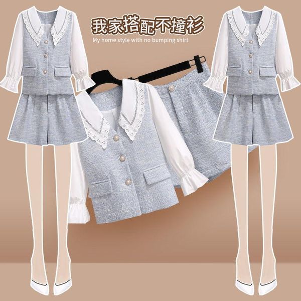 shorts set early autumn foreign style, age reduced, skinny, fried street temperament, Gray
shorts set early autumn foreign style, age reduced, skinny, fried street temperament, Gray