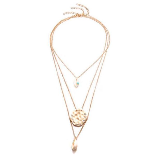 bohemia multilayer shell choker necklaces statement natural seashell pendant necklace for women ocean beach stone jewelry gift, Silver
bohemia multilayer shell choker necklaces statement natural seashell pendant necklace for women ocean beach stone jewelry gift, Silver