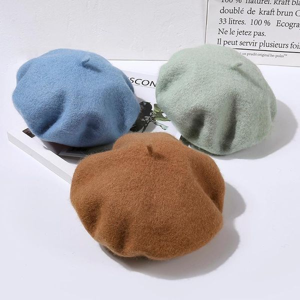 berets 100% pure wool beret women classic solid color winter hats for knit flat cap beanie lady girl, Blue;gray
berets 100% pure wool beret women classic solid color winter hats for knit flat cap beanie lady girl, Blue;gray